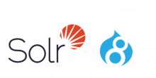 Solr and Drupal 8 logos